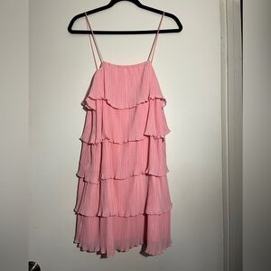 HYFVE Coral Pleated Dress